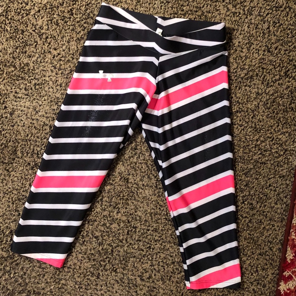 Under Armour heat gear striped capri
